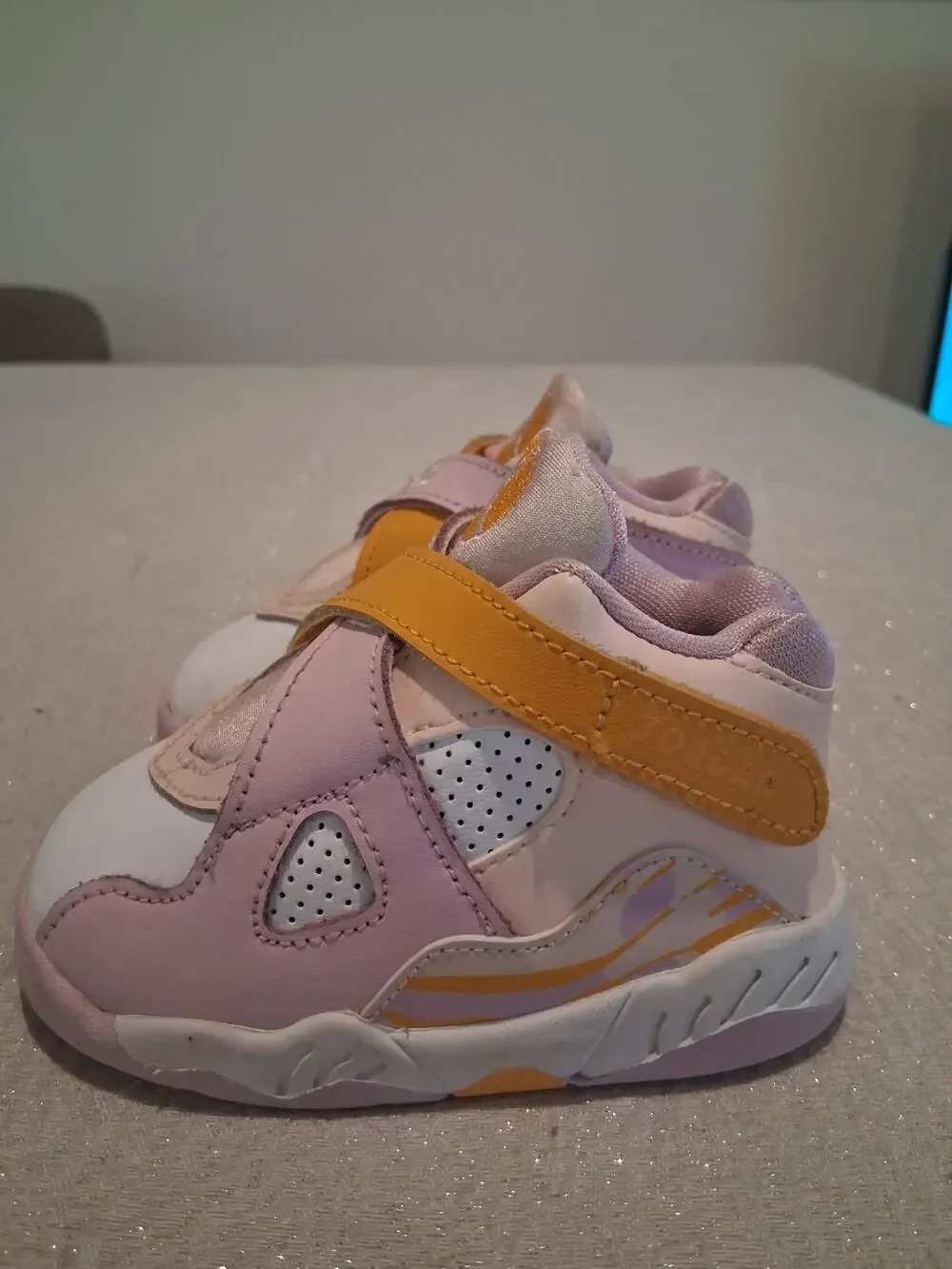 Nike Air Jordan 8 Retro TD Light Arctic Pink 5C CN8093-816 Used NO INSOLES